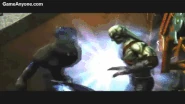Kain (Legacy of Kain) unleashing an omnidirectional telekinetic field to repel Raziel.