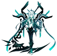 As Apostasia/Herrscher, Ain (Elsword) becomes the absolute being of the Void who returns everything to its perfect state: nothing.