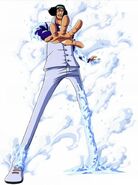 With Hie Hie no Mi powers, Kuzan/Aokiji (One Piece) can create, control, and turn into ice at will...