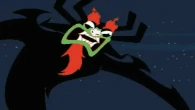 Samurai Jack vs Aku.gif (4.41 MB) ...the only weapon in existence that can truly harm and kill the demon dark lord, Aku.