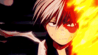 Shoto Todoroki (My Hero Academia) inherited the Half-Cold of his quirk from his mother.