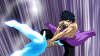 Gray Fullbuster (Fairy Tail) wielding his Cold Excalibur Broadsword