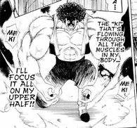 Gyanza Rujike Muscle.png (204 KB) Gyanza Rujike (Black Cat) can convert his life force into muscle expansion, but his reckless usage and lack of mastery has led him to carelessly use up all of his life force and died as a result.