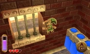 Merging.png (171 KB) Using Ravio's Bracelet, Link (The Legend of Zelda: A Link Between Worlds) can become a painting to merge with walls.