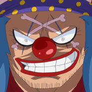 Buggy (One Piece) relying on his craftiness, trickery and his opportunistic nature to succeed in his pirate career, even managed to become a Shichibukai by his wits.