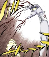 Pernida Parnkgjas (Bleach) extending its nerves via The Compulsory, allowing it to control anything they come into contact with, living or inanimate...