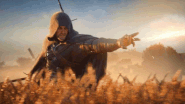 Geralt of Rivia (The Witcher series) being a Witcher is extremely proficient in magic as well as swordplay.