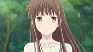 Tohru Honda's (Fruits Basket) personal motto is to never give up; she will press on and on until she achieves the goals she has laid out for herself, including breaking the Sohma family's curse.