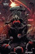 As God of the Symbiotes, Knull (Marvel Comics) is capable of controlling the living abyss that came from his very shadow to form weapons of symbiote biomass, including All-Black, the first symbiote.