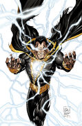 Teth-Adam/Black Adam (DC Comics) gained the same powers as Captain Marvel did by the wizard Shazam.