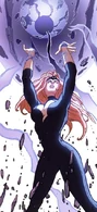 Being connected to the Darkforce dimension, Laynia Petrovna/Darkstar (Marvel Comics) can utilize it to behave like either matter or energy.