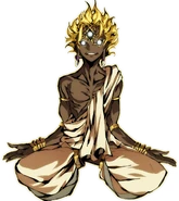 Hajun (Kajiri Kamui Kagura) can destroy totality by his Law "Manji Mandara Muyrou Taisuu"