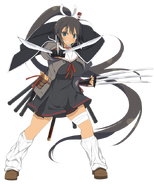 Homura (Senran Kagura) wields six katana at once.