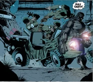 Once he plants his feet on the ground, Bruce Banner/Hulk (Marvel Comics) becomes an unmovable wall.