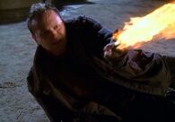 Xavier (Charmed) throwing fire.