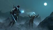 Talion (Middle-earth: Shadow of Mordor) can restore his health by draining the life force of orcs.