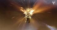 Guardians (Destiny) who use Radiance comes back to life even if in a Darkness Zone which negates resurrection and gains a boost in Light and Solar power.
