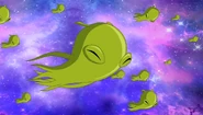 Slimebiotes (Ben 10: Omniverse) gather, carry, and mix DNA to deposit it on planets.