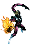 The Super-Skrull (Marvel Comics) has the combined powers of the original Fantastic Four in addition to conventional Skrull powers.