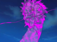...and a giant dragon's head made out of chakra.