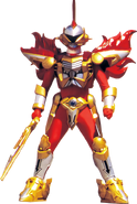 Wesley Collins (Power Rangers Time Force) as the Red Battle Warrior