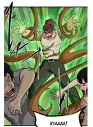 Widodo (Lightman) can control his vine power cause of explosion of Energy Capsule in Ujung Kulon Park