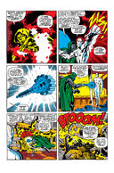 The Silver Surfer's (Marvel Comics) using the Power Cosmic to create a simple but powerful weapon with a mere thought.