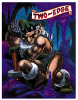 Two-Edge (Elfquest) is half-elf, half-troll.