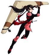 Though a mere human, Sango (InuYasha) was trained as a demon slayer from an early age and is more than capable of handling different species of demons.