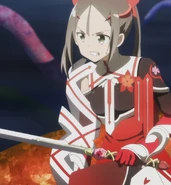 Karin Miyoshi (Yuki Yuna is a Hero) could not use her right arm...