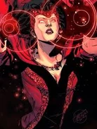 Wanda Maximoff/Scarlet Witch (Marvel Comics) is a powerful superior mystic human, being able to control probability & reality.