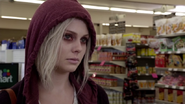 Liv Moore (iZombie) once ate the brains of a sexually repressed erotic writer, sex expert and a stripper, and as a result gain their sexual characteristics which she could barely control making her a very sexually active person.