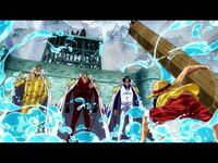 One Piece Luffy Confronts The 3 Admirals English Dub!-2