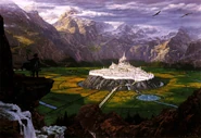 Built by Turgon and his people, Gondolin (The Silmarillion) was a hidden city of the Elves in the early First Age.