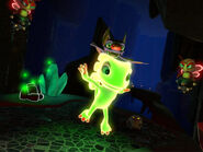 Using Slurp State, Yooka (Yooka-Laylee) can absorb the properties of the items he eats, such as bioluminescence from fireflies...