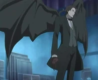 Haji (Blood+) manifests wings and claws without assuming his full chiropteran form.