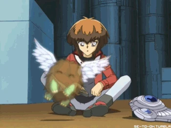 Judai Yuki with Kuriboh