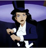 Zatanna Binding.gif (1.23 MB) Zatanna (DC Comics) locking up a panther using a table