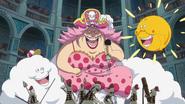 Charlotte Linlin/Big Mom (One Piece) used fragments of her own soul to create her three personal homies, Prometheus, Zeus and Napoleon.