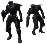 The Dark Troopers (Metroid Prime 2: Echoes) are the result of the Ing possessing the bodies of deceased Federation troopers.