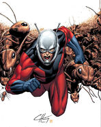 Ant-Man (Marvel) can command ants by using a special Cybernetic helmet.