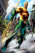 Aquaman (DC Comics) is king of Atlantis and guardian of the oceans. He has natural leadership qualities, especially when leading the Atlanteans.