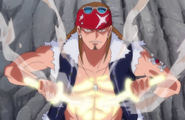 Bill (One Piece) could control molten silver via his blast furnace.