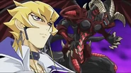 Jack Atlas (Yu-Gi-Oh! 5D's) uses a power deck based on Fiend-types and Dragon-types
