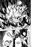 Kensei Muguruma (Bleach) used his Bankai Tekken Tachikaze to imbue immense explosive power into his punch.