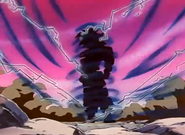 Goku absorbing Great Ape Baby Vegeta's Revenge Death Ball Final