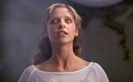 As the vessel for the Enjoining Spell, Buffy Summers (Buffy Summers) combines the minds, essences, and abilities of herself, Willow, Xander, and Giles in her body.