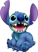 Stitch (Lilo & Stitch), along with the rest of his cousins, doesn't require equipment to survive in outer space.