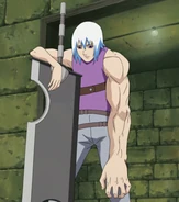 Suigetsu Hozuki (Naruto) can manipulate his own watery body to increase muscle mass.