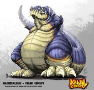 Macrosaurus (Kaiju Combat) can eat almost anything at all without injury, and frequently does!